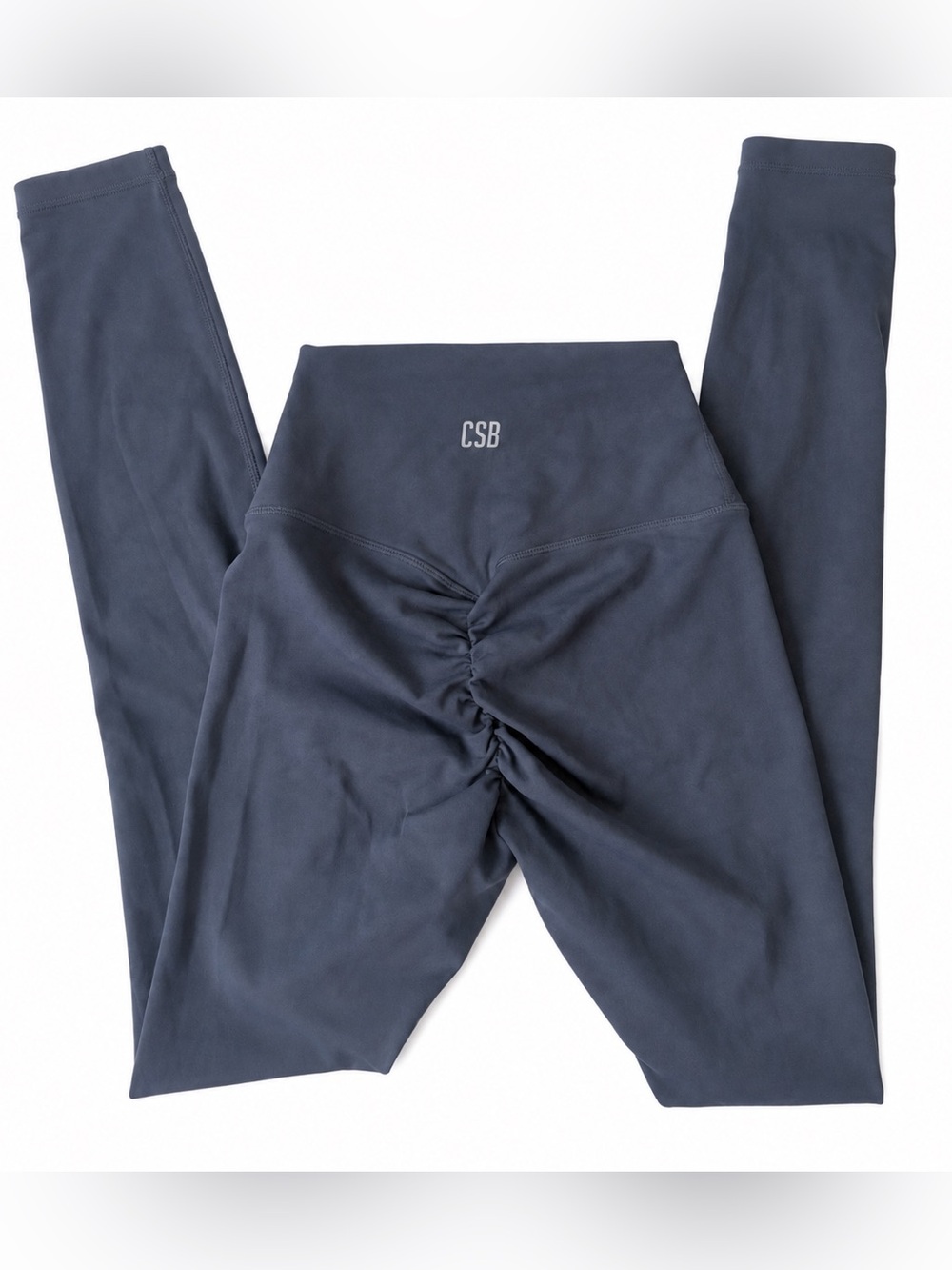CSB charcoal scrunch ruched butt activewear leggings